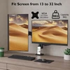 BONTEC dvigubas stalinis monitorių laikiklis 13–32 col., VESA 75/100 mm, GDM7504