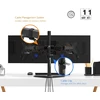 BONTEC dvigubas stalinis monitorių laikiklis 13–27 col., VESA 75 × 75/100 × 100 mm, MFS 002