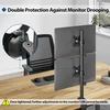 BONTEC dvigubas stalo monitorių laikiklis 13–34 col., iki 10 kg, VESA 75/100, MDM002A