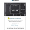 BONTEC lubinis televizoriaus laikiklis 26–65 col., VESA 100 × 100–400 × 400, CTM01-v02-FBA