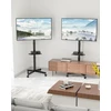 BONTEC mobilus televizoriaus stovas su ratukais 23–60 colių, VESA 400 × 400 mm, TC004B