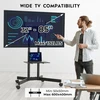 BONTEC mobilus televizoriaus stovas su ratukais 32–85 col. televizoriams, iki 55 kg, FN611-FBA