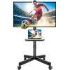 BONTEC mobilus televizoriaus stovas su ratukais 23–60 colių, VESA 400 × 400 mm, TC004B