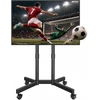 BONTEC mobilus televizoriaus stovas su ratukais 32–75 col., VESA 400 × 400 mm, FN311-BK