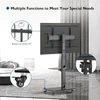 BONTEC mobilus televizoriaus stovas su ratukais 30–70 colių, VESA 600 × 400, FITW-2