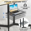 BONTEC mobilus televizoriaus stovas su ratukais 32–85 col. televizoriams, iki 55 kg, FN611-FBA