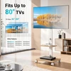BONTEC mobilus televizoriaus stovas su ratukais 32–80 col., iki 60 kg, FITW-2WW