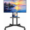 BONTEC mobilus televizoriaus stovas su ratukais 32–85 col. televizoriams, iki 55 kg, FN611-FBA