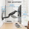 BONTEC sieninis monitoriaus ir televizoriaus laikiklis 13–42 col., dujinis, VESA 75 × 75–200 × 200, GWM01
