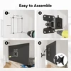 BONTEC sieninis televizoriaus ir monitoriaus laikiklis 13–30 colių, VESA 75/100 mm, iki 25 kg, 236