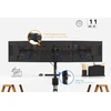 BONTEC stalinis laikiklis trims 13–24 colių monitoriams, VESA 75 × 75/100 × 100, MDM003