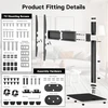 BONTEC stalinis televizoriaus stovas 26–65 colių, VESA 75 × 75–600 × 400 mm, 45 kg, ST13