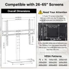 BONTEC stalinis televizoriaus stovas 26–65 colių, VESA 75 × 75–600 × 400 mm, 45 kg, ST13