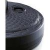Botle apvalus skėtinių stovų pagrindas, plastikinis, rataninio rašto, antracito spalvos, 24-30 mm skersmens