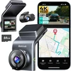 BOTSLAB automobilinis vaizdo registratorius 4K + 1080p su Wi-Fi, GPS ir G300H Plus