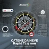 Bottari Italy Bottari sniego grandinės lengviesiems automobiliams Rapid T2, 9 mm, 140 dydis, 18835