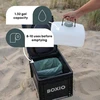 BOXIO kompaktiška mobilioji atskirianti tualeto dėžė, 40 x 30 x 28 cm, juoda, BOX-TOI-BL-403027-PLUS