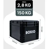 BOXIO mobilus sausas tualetas, kompaktiškas, 40 x 30 x 28 cm, plastikinis, juodos spalvos, BOX-TOI-BL-403027-10