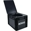 BOXIO mobilus sausas tualetas, kompaktiškas, 40 x 30 x 28 cm, plastikinis, juodos spalvos, BOX-TOI-BL-403027-10
