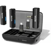 Boya belaidis lavalier mikrofonų sistema BOYALINK, 2 siųstuvai, USB-C, Lightning, 2.4 GHz