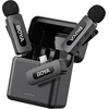 BOYA belaidis mikrofonas BY-V30 2.4GHz su 2 siųstuvais ir 1 imtuvu (C tipo) Juodas EU