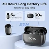 BOYA belaidis mini lavalier mikrofonas su USB-C ir Lightning, 100 m, triukšmo slopinimu