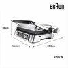 Braun MultiGrill 9 Pro CG9160 elektrinis kontaktinis grilis, 2200 W, su termosonda