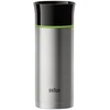 Braun termopuodelis 330 ml sidabrinis juodas