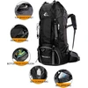 Bseash turistinis vandeniui atsparus 60 l kuprinė su lietaus uždangalu, 68 cm, juoda
