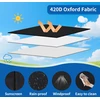 BUCOMTU IBC 1000 l bako apsauginis uždangalas, 420D Oxford, UV atsparus, užtrauktukas, juodas