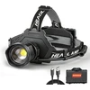 Bud K galvos žibintas LED, 90000 lm, USB įkrovimas, IPX6, zoom funkcija, 5 režimai, XHP70