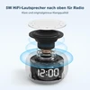 BUFFBEE skaitmeninis radijo žadintuvas su FM radiju, 7 spalvų naktine lempute, RS11