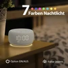 BUFFBEE skaitmeninis radijo žadintuvas su FM radiju, 7 spalvų naktine lempute, RS11