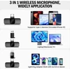 BYbrutek belaidis atlapinis mikrofonas 3 viename su USB-C, Lightning ir USB-A adapteriais K1