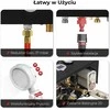 Camplux dujinis vandens šildytuvas 6 l/min, 12 kW, su apsauga nuo lietaus, juodas, BW158BC