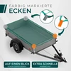 CargoVA priekabos krovinio tvirtinimo tinklas 2 x 4 m su kabliais Netz-Grün-2x4-m-Hak-Beutel