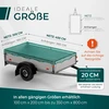 CargoVA priekabos krovinio tvirtinimo tinklas 2 x 4 m su kabliais Netz-Grün-2x4-m-Hak-Beutel