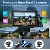Carpuride motociklo CarPlay ekranas su 1080P priekine ir galine kamera, 7 colių liečiamas ekranas, Bluetooth, Android Auto, W702 Plus