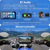 Carpuride motociklo GPS navigatorius su 6,3 colių lietimui jautriu ekranu, belaidžiu CarPlay ir Android Auto, 1080P priekine bei galine kamera, modelis W603D