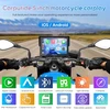 Carpuride motociklo navigacija su 5 colių lietimui jautriu ekranu, Bluetooth, CarPlay, Android Auto, W502B Pro
