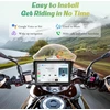Carpuride motociklo navigacija su 5 colių jutikliniu ekranu, belaidžiu CarPlay, Android Auto ir Bluetooth, modelis W502