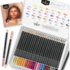 Castle Art Supplies 24 spalvotų pieštukų rinkinys portretams, mediniai, metalinė dėžutė