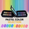 Castle Art Supplies 48 pastelinių pieštukų rinkinys su minkštu dėklu profesionaliems menininkams