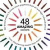 Castle Art Supplies 60 dalių medinių akvarelinių pieštukų rinkinys su priedais, 48 spalvos