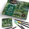 Castle Art Supplies Monet teminė 24 spalvotų pieštukų rinkinys metalinėje dėžutėje