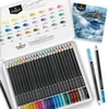 Castle Art Supplies spalvotų pieštukų rinkinys su jūros peizažais, 24 vnt., su dėže