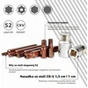 CCLIFE 54 dalių antgalių rinkinys S2 su 3/8 ir 1/2 col. adapteriais 5068