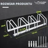 CCLIFE stovas 4 dviračiams, tinka iki 55 mm pločio padangoms 101 x 32 x 26 cm DFASD001A04ER000