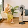 Cecotec grindinis ventiliatorius, 45 W galia, 16 colių, 3 greičiai, laikmatis, juodas, EnergySilence 515 MaxFlow