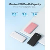 Charmast išorinė baterija 26800 mAh su USB-C ir 3 USB-A jungtimis, 3 A, W2002C